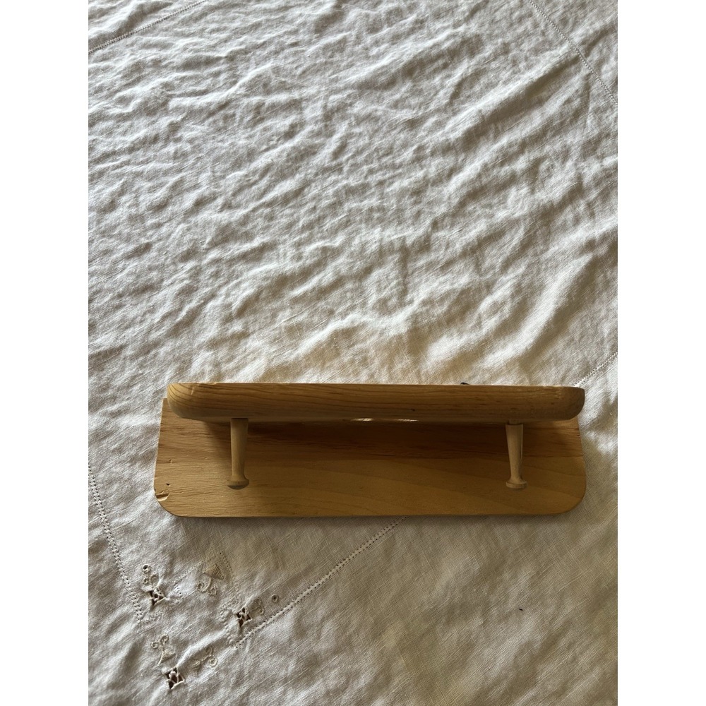 Heart Cut Out Wood Shelf Small Trinket Wall Hanging Peg Board Cottagecore Vtg - Picture 9 of 12
